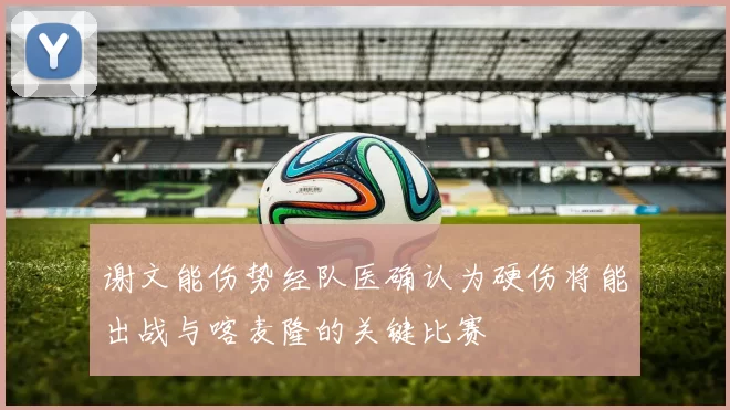 谢文能伤势经队医确认为硬伤将能出战与喀麦隆的关键比赛